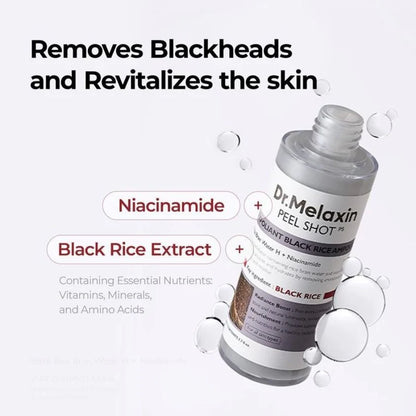 Peel Shot Glow Duo: White Rice Brightening & Black Rice Refining Ampoules (Buy 1 Get 1 Free)