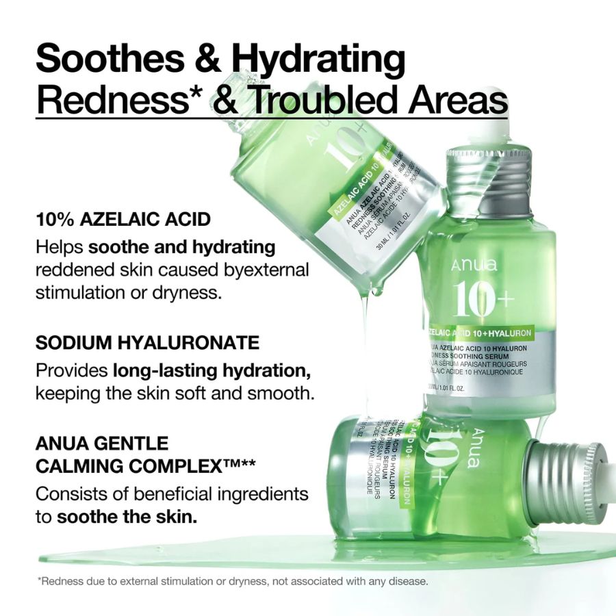 Azelaic Acid 10% + Hyaluron Redness Relief Serum (30ml /1.01 fl.oz)